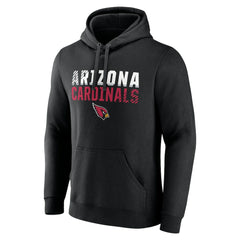 Arizona Cardinals Fade Out Fitted Pullover Hoodie - Black on sale