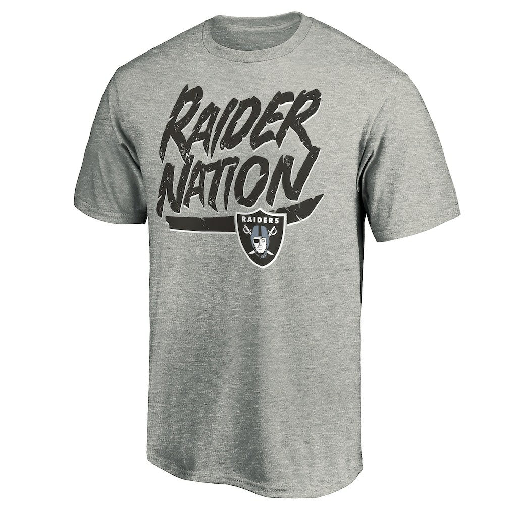 Las Vegas Raiders Hometown Collection Raider Nation T-Shirt - Heathered Gray on sale