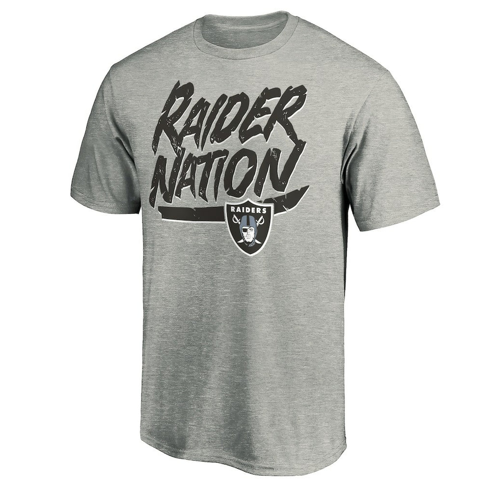 Las Vegas Raiders Hometown Collection Raider Nation T-Shirt - Heathered Gray on sale
