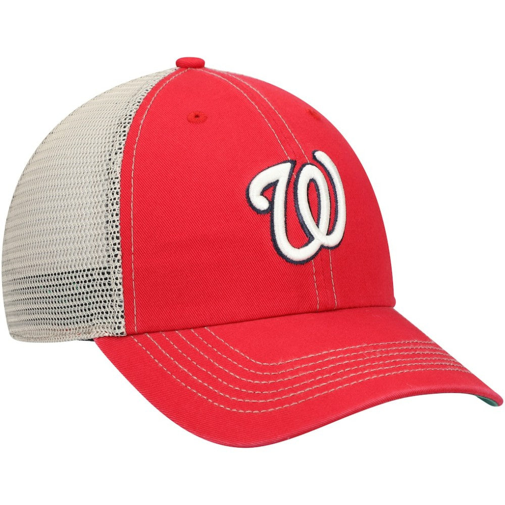 Washington Nationals Trawler Clean Up Trucker Snapback Hat Red