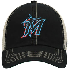 Miami Marlins Trawler Clean Up Trucker Snapback Hat Black