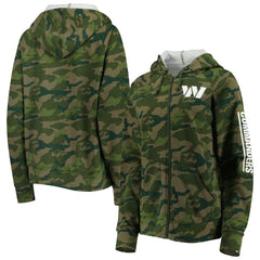 Washington Commanders New Era Women's Raglan Full-Zip Hoodie - Camo cheap