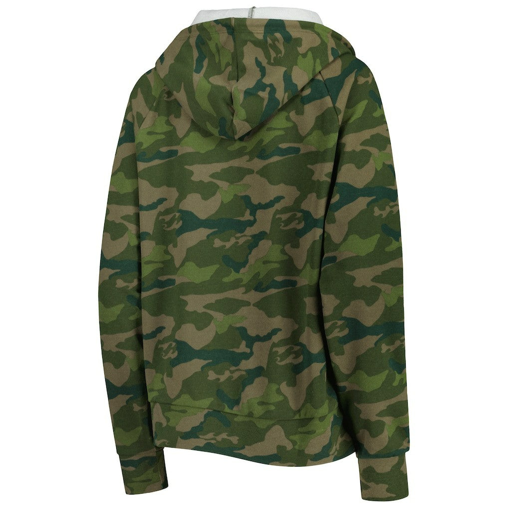 Washington Commanders New Era Women's Raglan Full-Zip Hoodie - Camo cheap