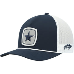 Dallas Cowboys HOOey Star Patch Rope Trucker Snapback Hat - Navy/White cheap