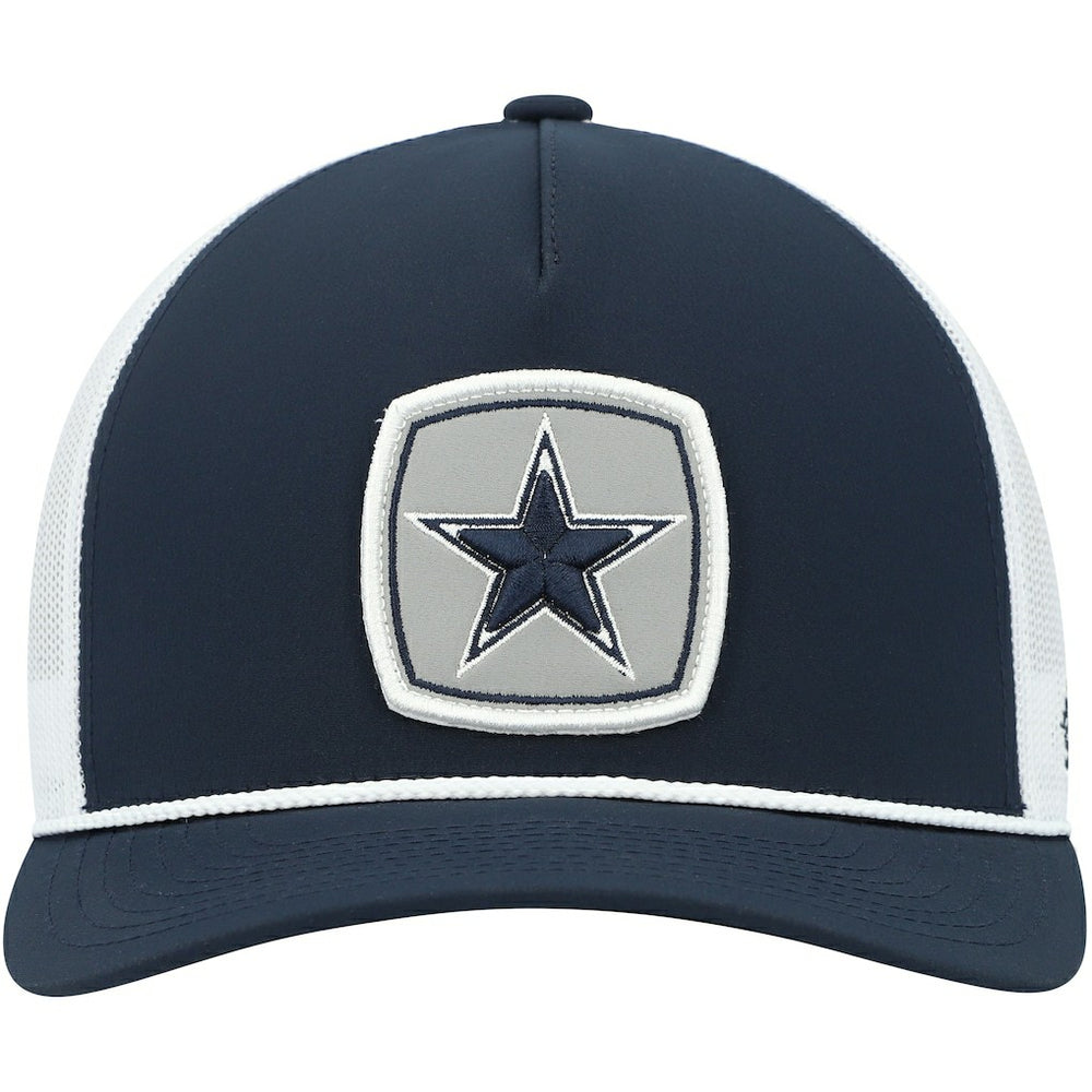 Dallas Cowboys HOOey Star Patch Rope Trucker Snapback Hat - Navy/White cheap