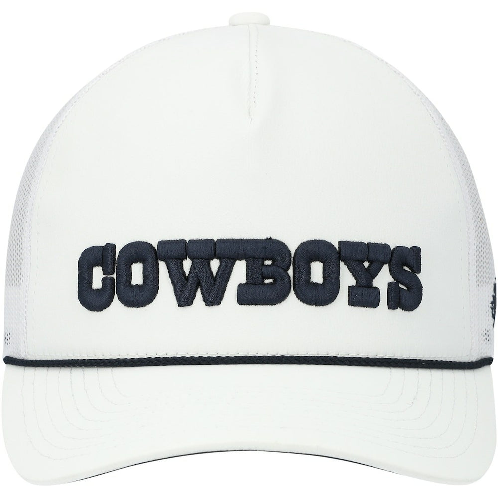 Dallas Cowboys HOOey Wordmark Rope Trucker Snapback Hat - White cheap