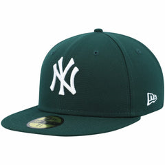 New York Yankees White Logo 59FIFTY Fitted Hat Green