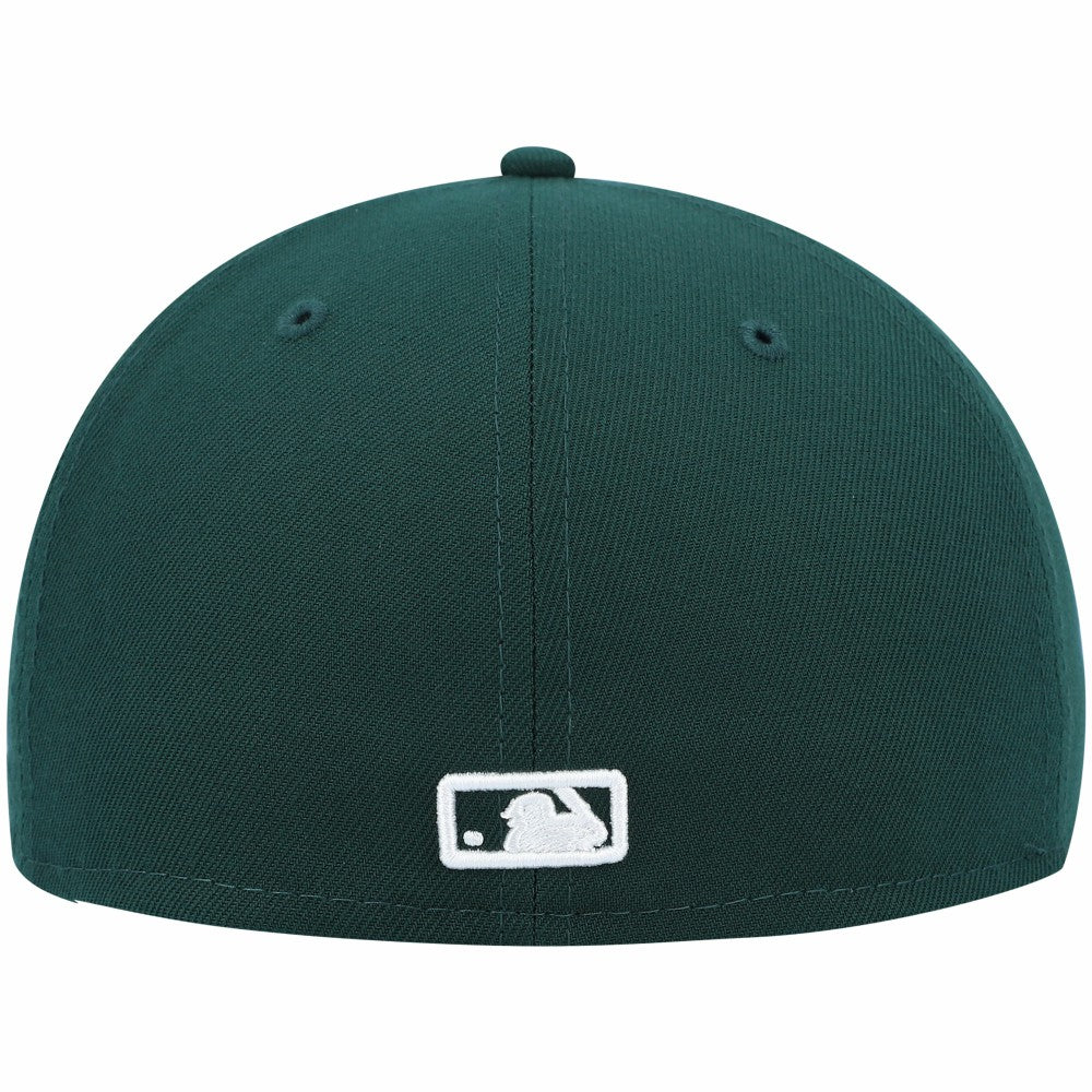 New York Yankees White Logo 59FIFTY Fitted Hat Green