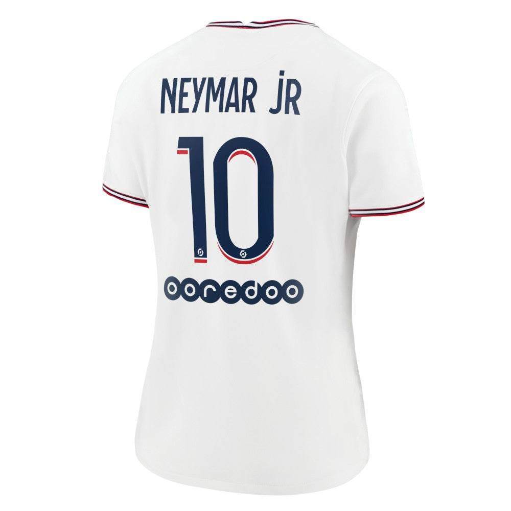 Neymar Jr. Paris Saint-Germain Jordan Brand Women's 2021/22 Fourth Replica Jersey - White online