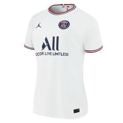 Kylian Mbappé Paris Saint-Germain Jordan Brand Women's 2021/22 Fourth Replica Jersey - White on sale