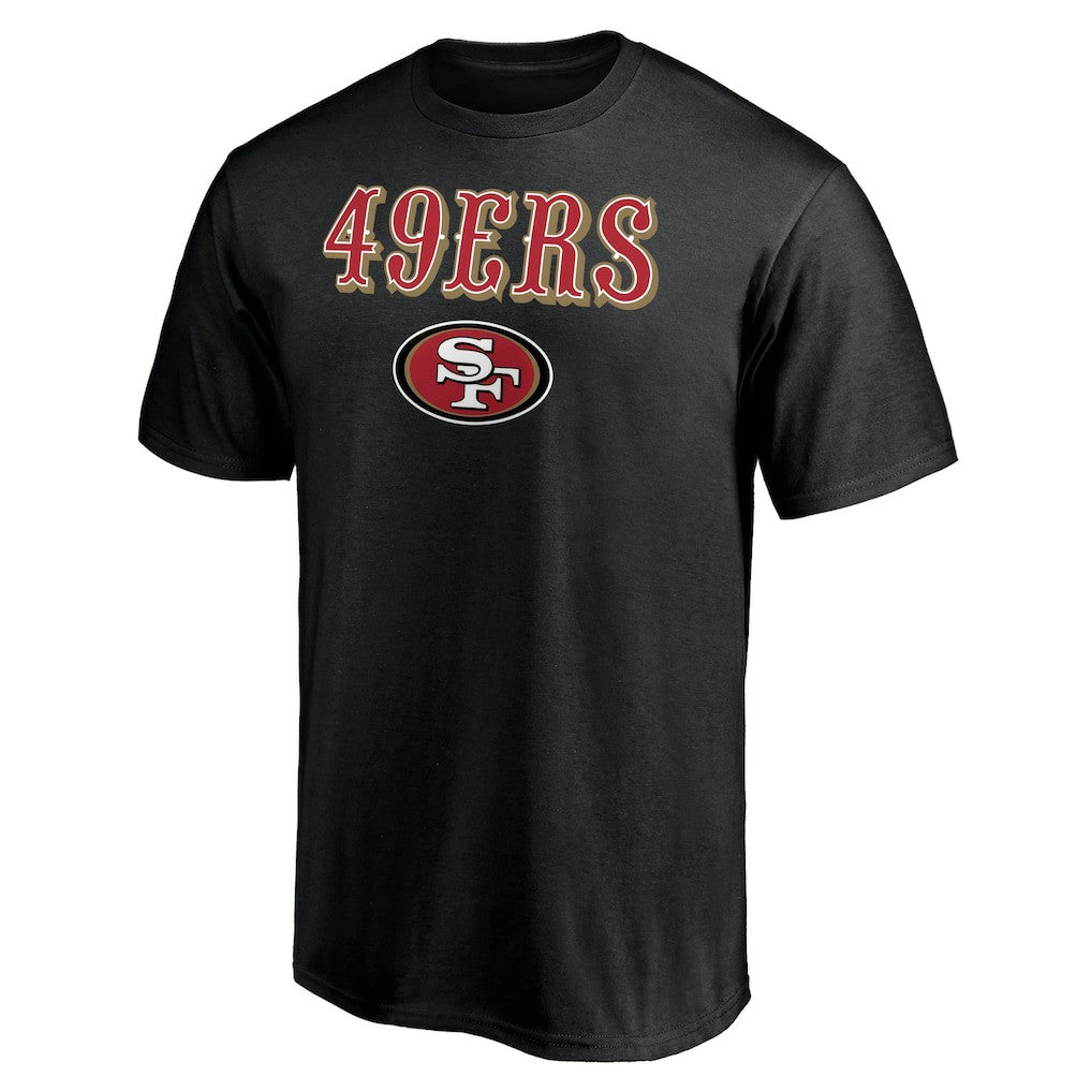 San Francisco 49ers Logo Team Lockup T-Shirt - Black sale