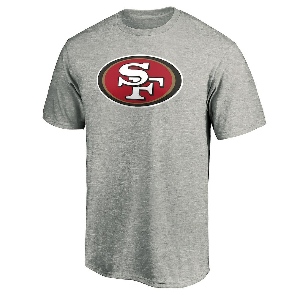 San Francisco 49ers Primary Logo T-Shirt - Heather Gray discount