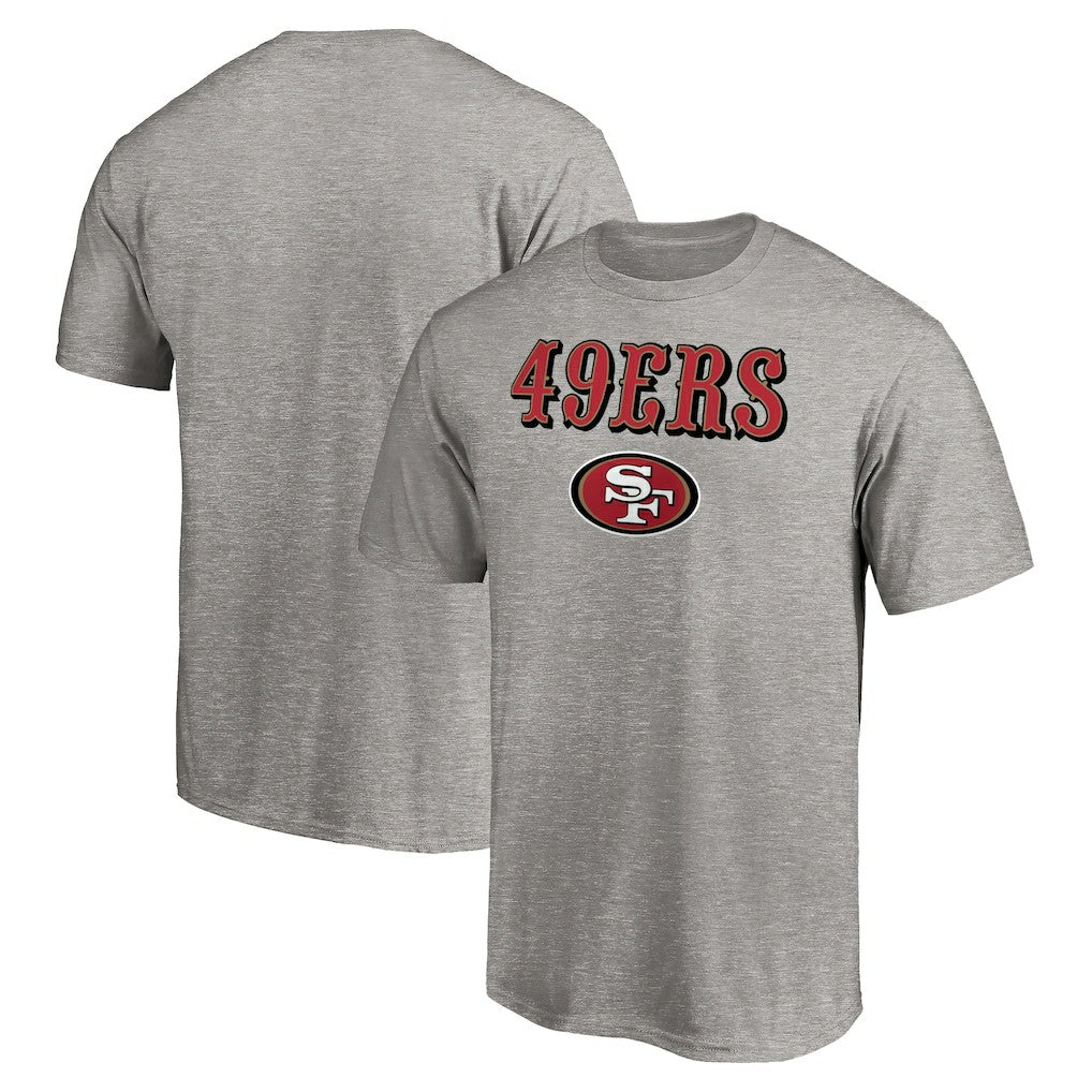 San Francisco 49ers Logo Team Lockup T-Shirt - Heathered Gray outlet