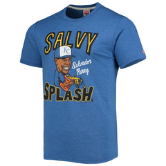 Salvador Perez Kansas City Royals Homage Caricature Tri-Blend T-Shirt Royal
