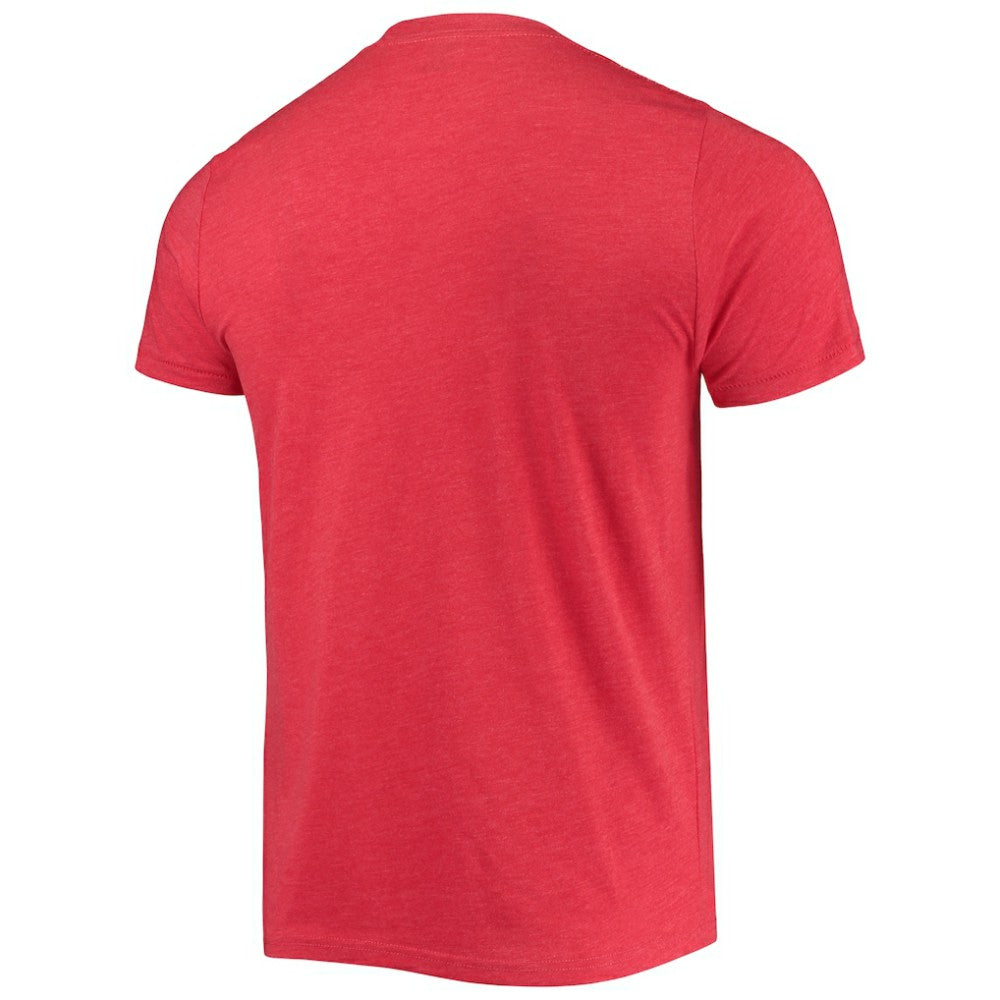 Washington Nationals Homage Hand Drawn Logo Tri-Blend T-Shirt Red