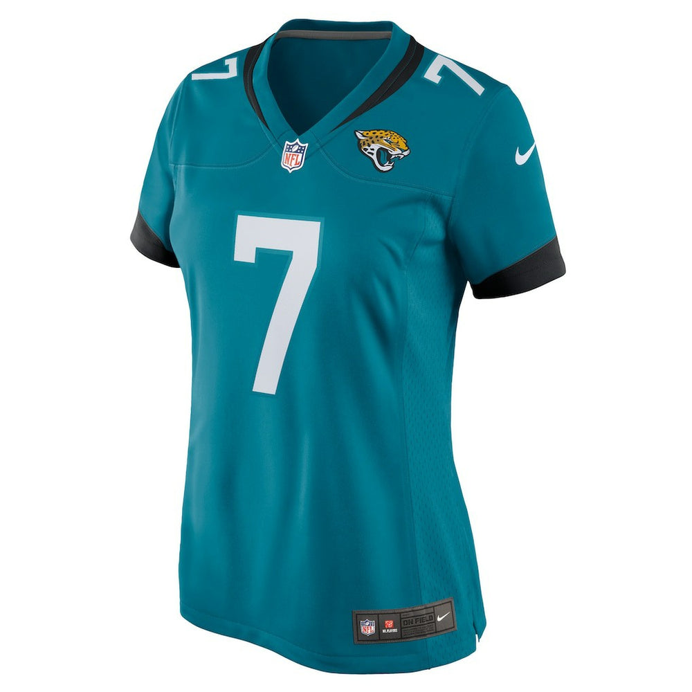 Byron Leftwich Jacksonville Jaguars Women's Retired Player Game Jersey - Teal on sale