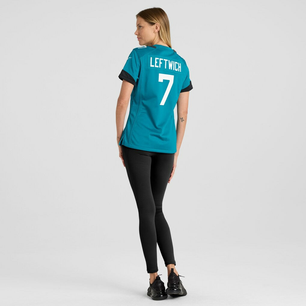 Byron Leftwich Jacksonville Jaguars Women's Retired Player Game Jersey - Teal on sale
