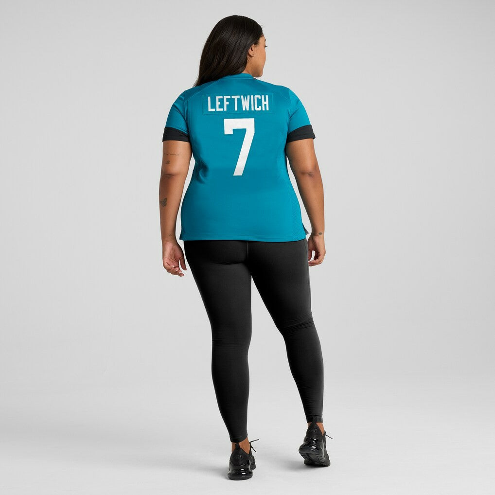 Byron Leftwich Jacksonville Jaguars Women's Retired Player Game Jersey - Teal on sale