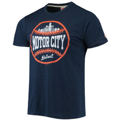 Detroit Tigers Homage Hyper Local Tri-Blend T-Shirt Navy