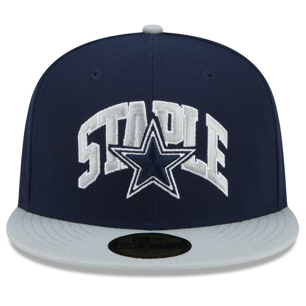 Dallas Cowboys New Era NFL x Staple Collection 59FIFTY Fitted Hat - Navy/Gray discount