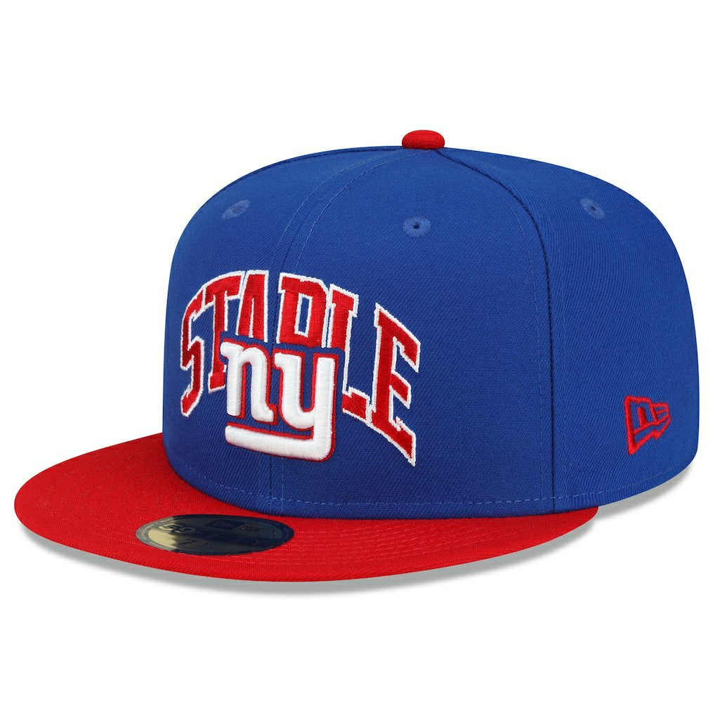 New York Giants New Era NFL x Staple Collection 59FIFTY Fitted Hat - Royal/Red outlet