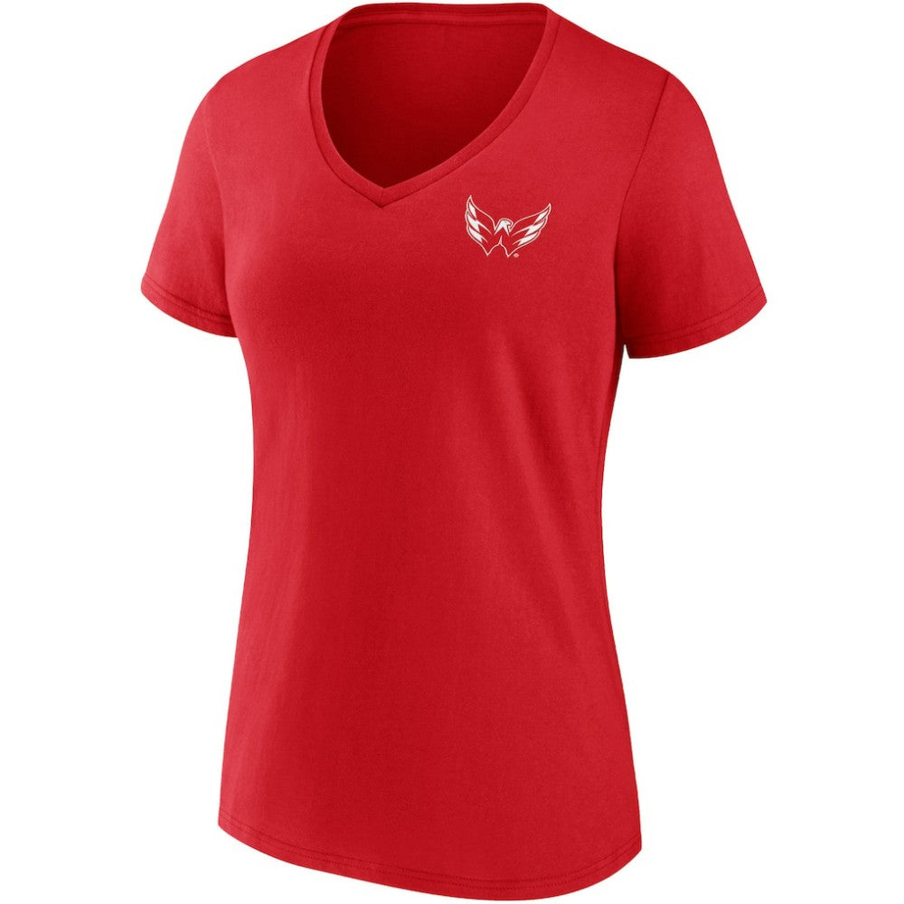 Washington Capitals Fanatics Women's Team Mother's Day V-Neck T-Shirt - Red T-shirts
