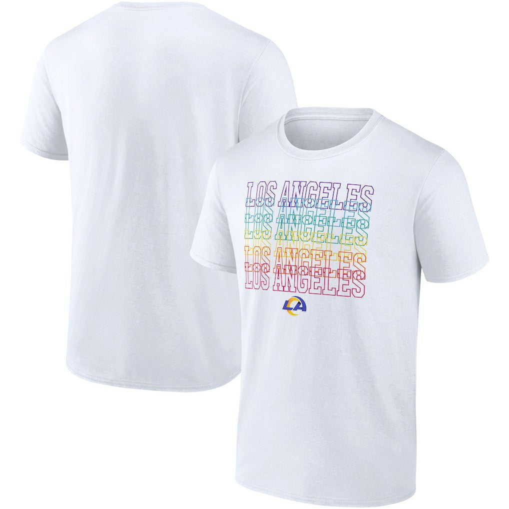Los Angeles Rams City Pride Team T-Shirt - White on sale