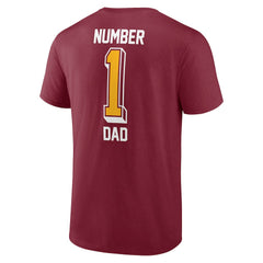 Washington Commanders Team #1 Dad T-Shirt - Burgundy outlet