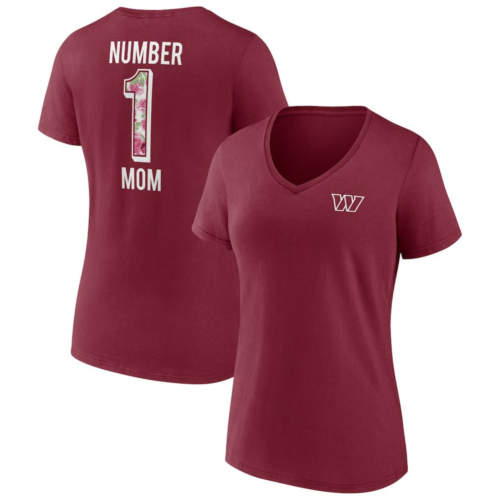 Washington Commanders Women's Team Mother's Day V-Neck T-Shirt - Burgundy discount