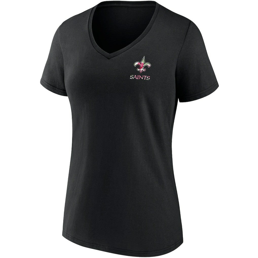 New Orleans Saints Women's Team Mother's Day V-Neck T-Shirt - Black cheap