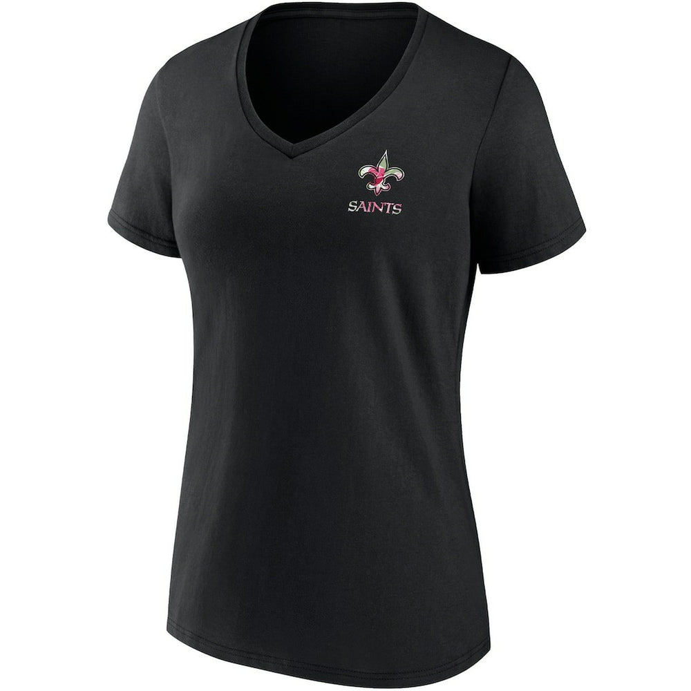 New Orleans Saints Women's Team Mother's Day V-Neck T-Shirt - Black cheap