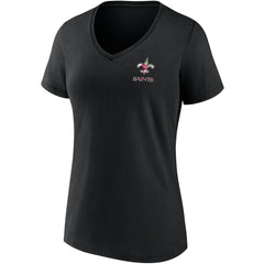New Orleans Saints Women's Team Mother's Day V-Neck T-Shirt - Black cheap