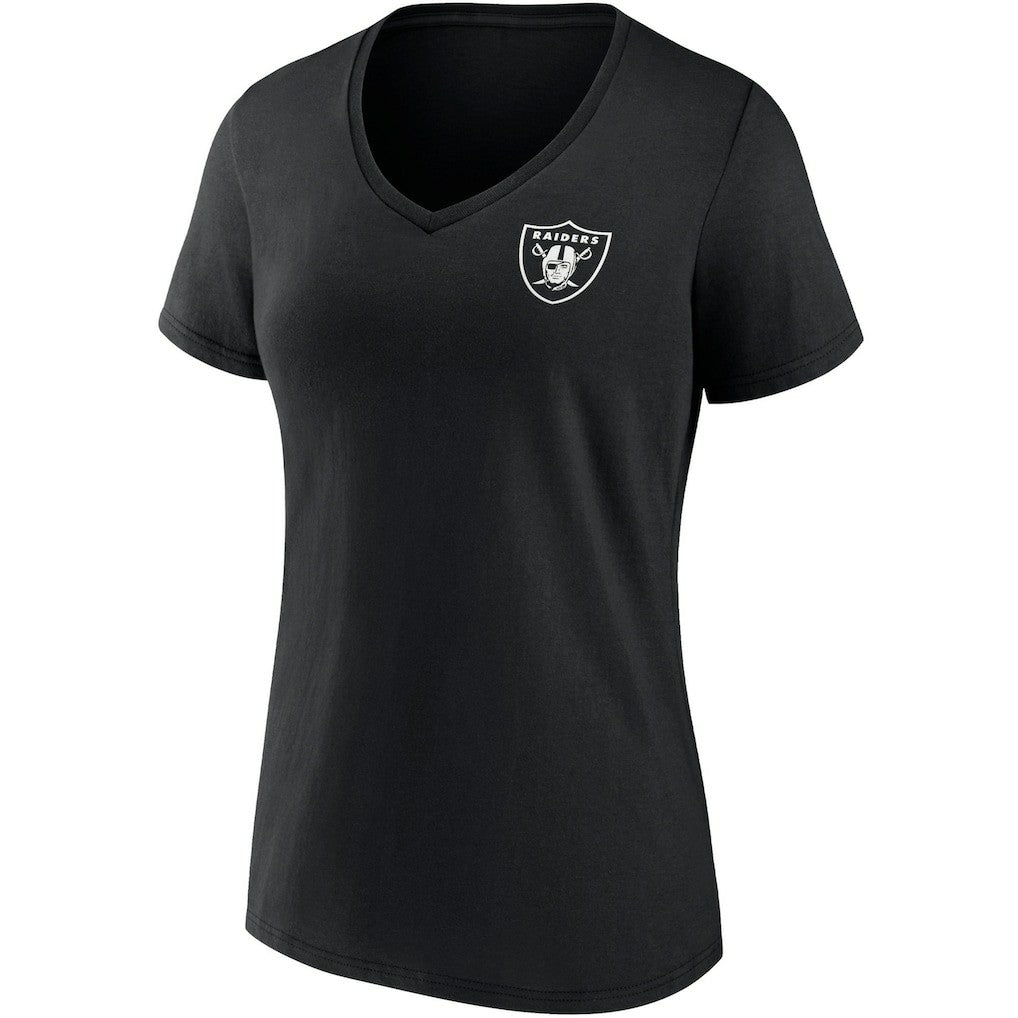 Las Vegas Raiders Women's Team Mother's Day V-Neck T-Shirt - Black sale