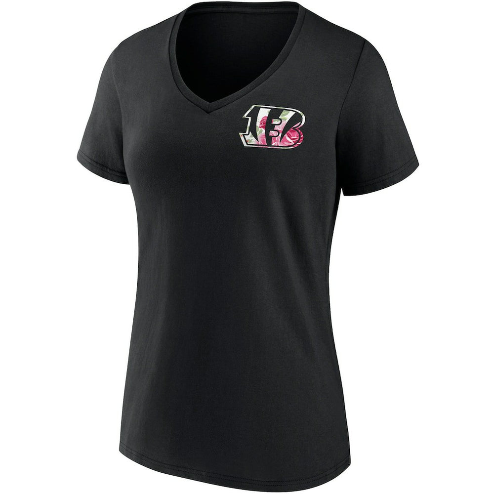 Cincinnati Bengals Women's Team Mother's Day V-Neck T-Shirt - Black outlet