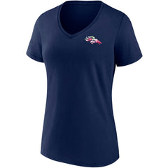 Denver Broncos Women's Team Mother's Day V-Neck T-Shirt - Navy online