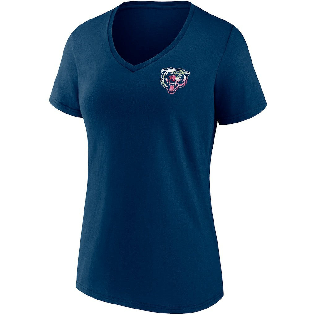 Chicago Bears Women's Team Mother's Day V-Neck T-Shirt - Navy for sale