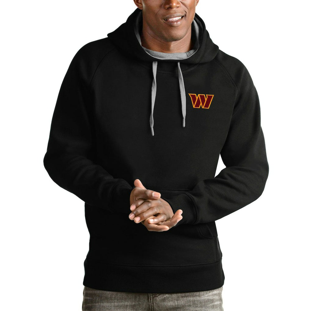 Washington Commanders Antigua Victory Pullover Hoodie - Black on sale