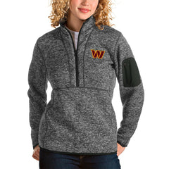 Washington Commanders Antigua Women's Fortune Quarter-Zip Pullover Jacket - Heathered Charcoal online
