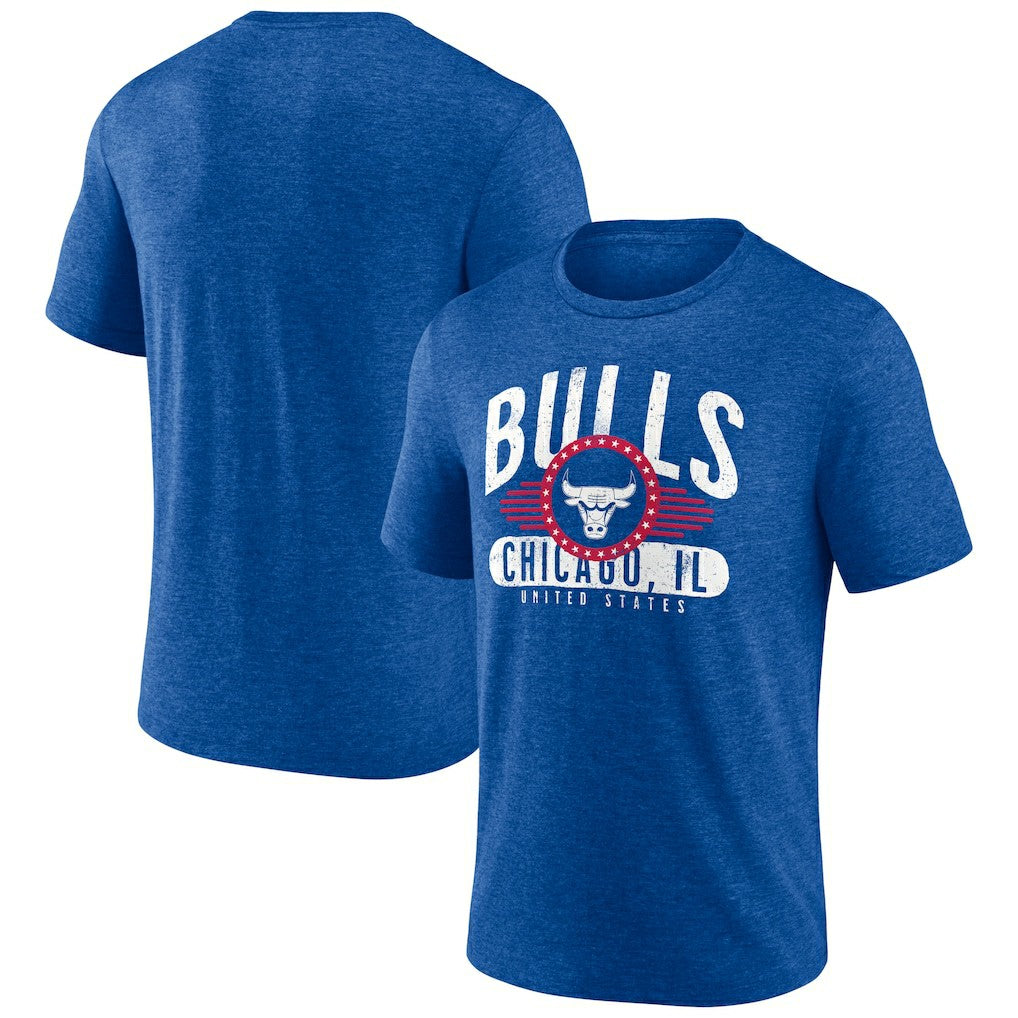 Chicago Bulls Badge of Honor Tri-Blend T-Shirt sale - Royal cheap