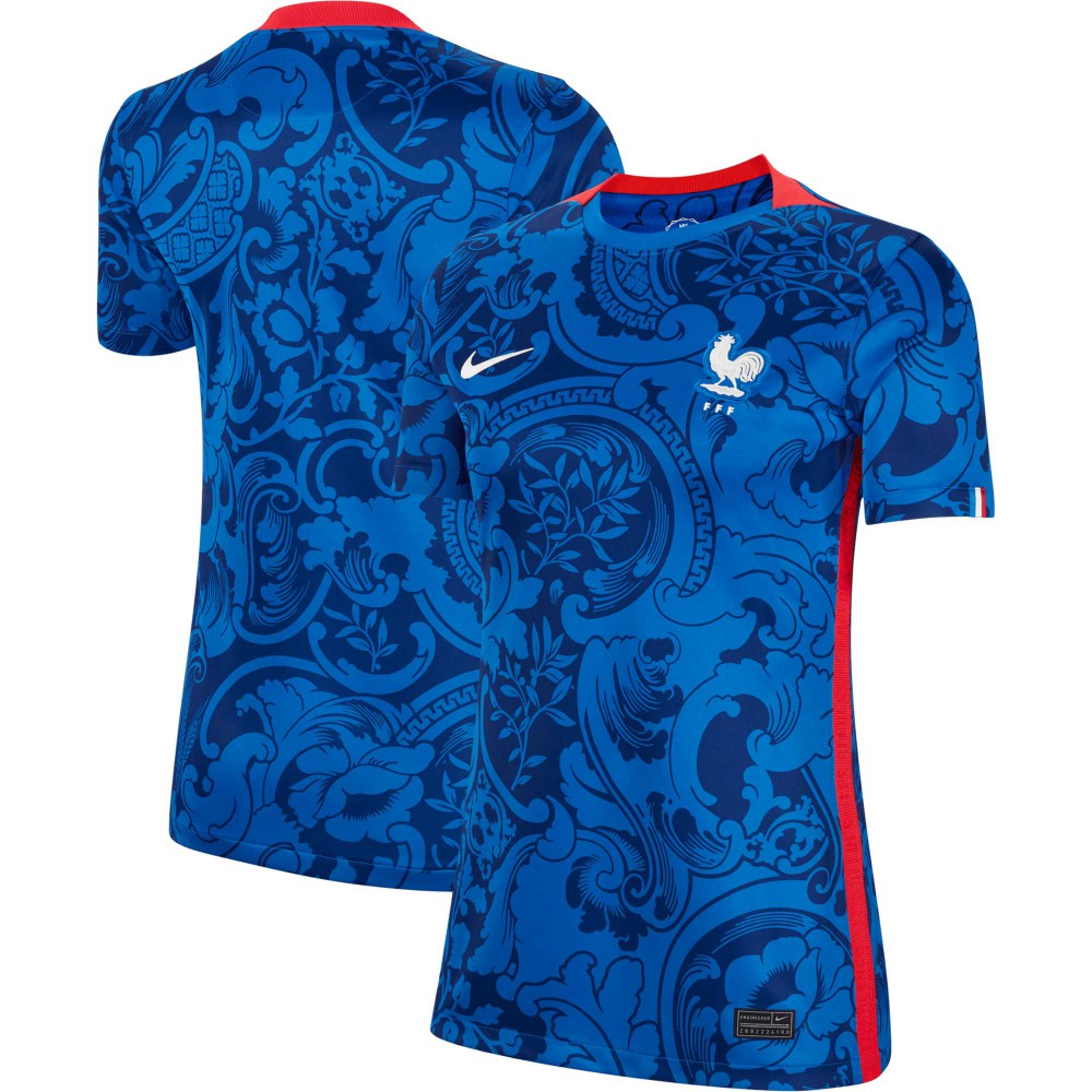 France Women's National Team Women's 2022/23 Home Replica Blank Jersey - Blue discount