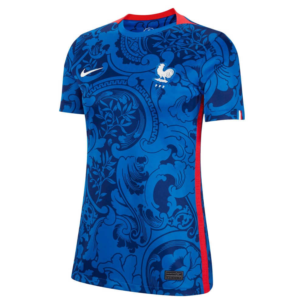 France Women's National Team Women's 2022/23 Home Replica Blank Jersey - Blue discount