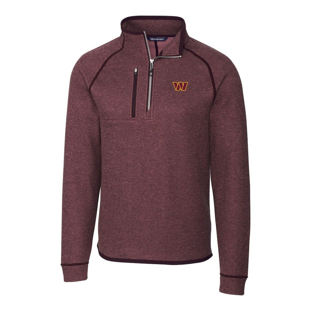 Washington Commanders Cutter & Buck Mainsail Half-Zip Pullover Jacket - Burgundy on sale