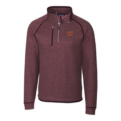 Washington Commanders Cutter & Buck Mainsail Half-Zip Pullover Jacket - Burgundy on sale