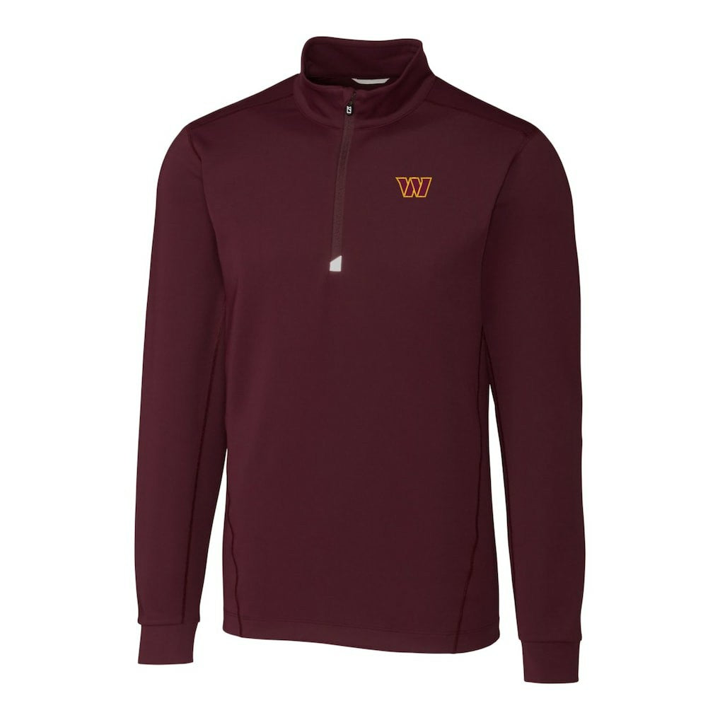 Washington Commanders Cutter & Buck Traverse Stretch Quarter-Zip Pullover Jacket - Burgundy outlet