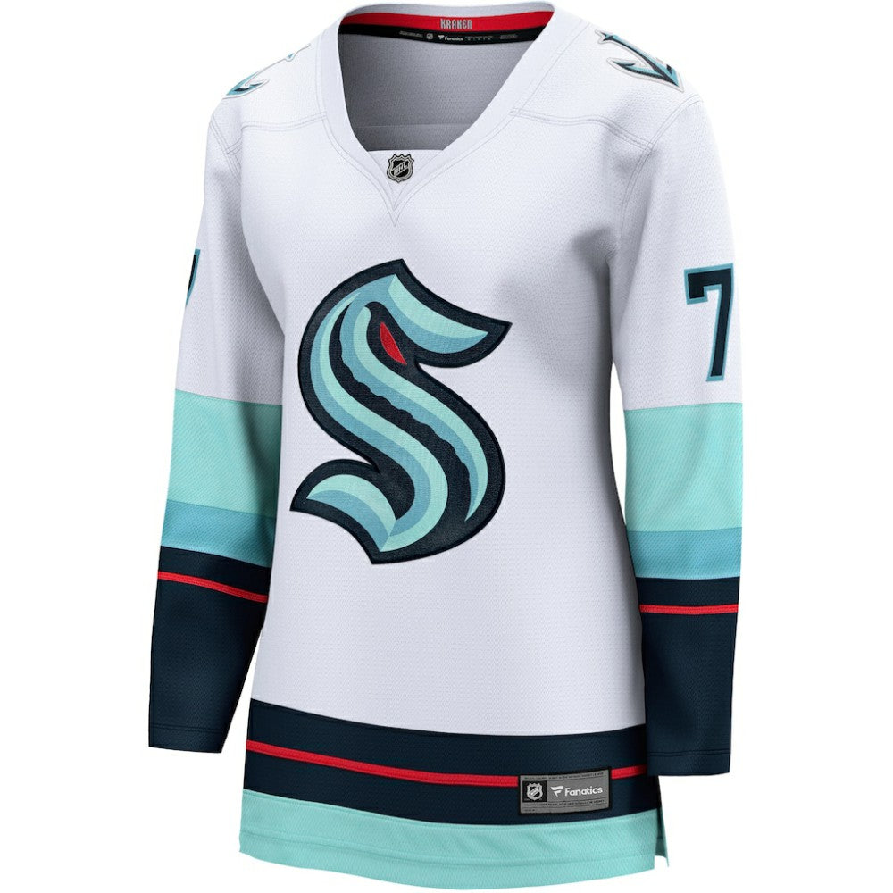 Jordan Eberle Seattle Kraken Fanatics Women's Away Breakaway Jersey - White Jerseys