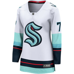 Jordan Eberle Seattle Kraken Fanatics Women's Away Breakaway Jersey - White Jerseys