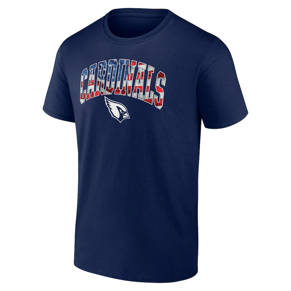 Arizona Cardinals Banner Wave Logo T-Shirt - Navy online