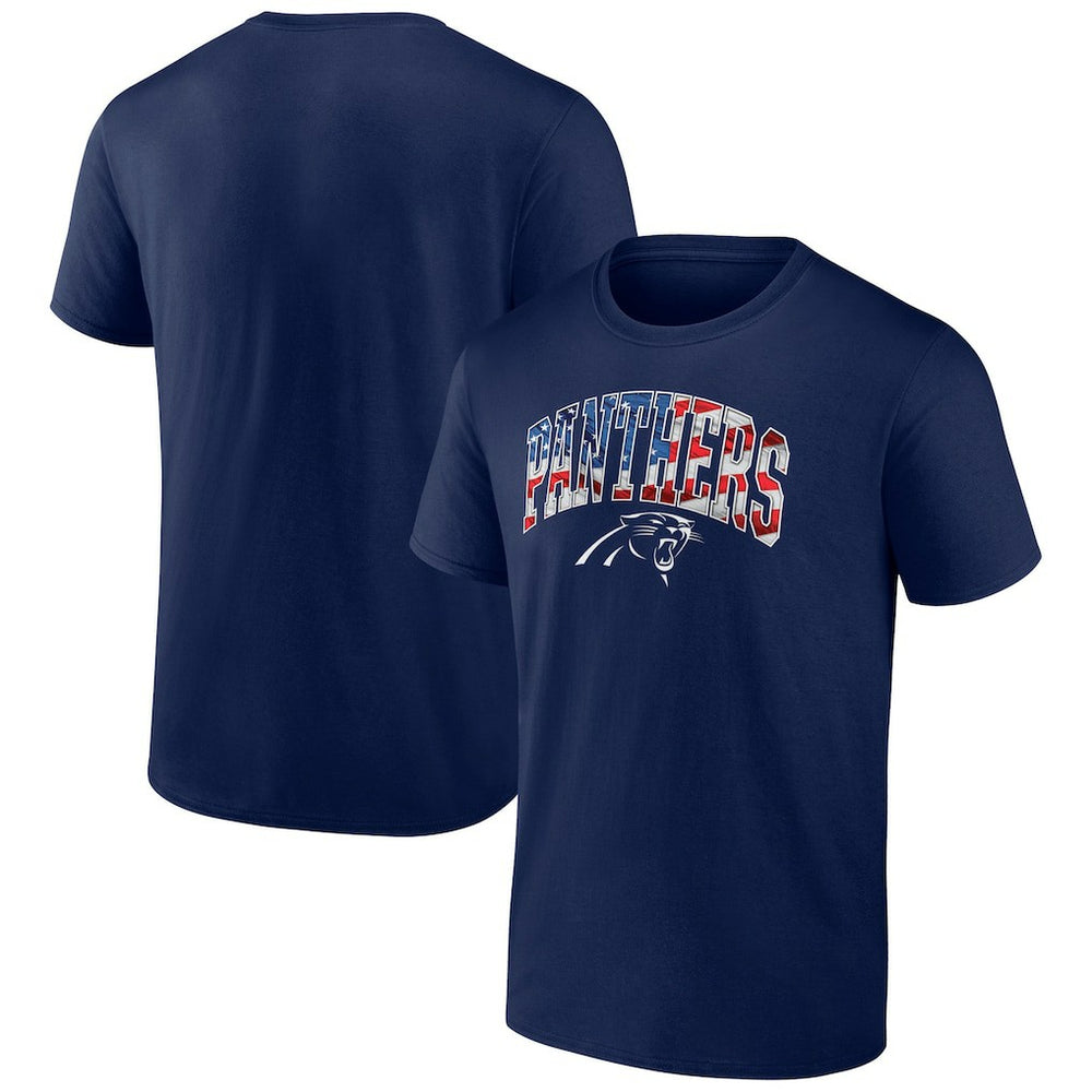 Carolina Panthers Banner Wave Logo T-Shirt - Navy outlet