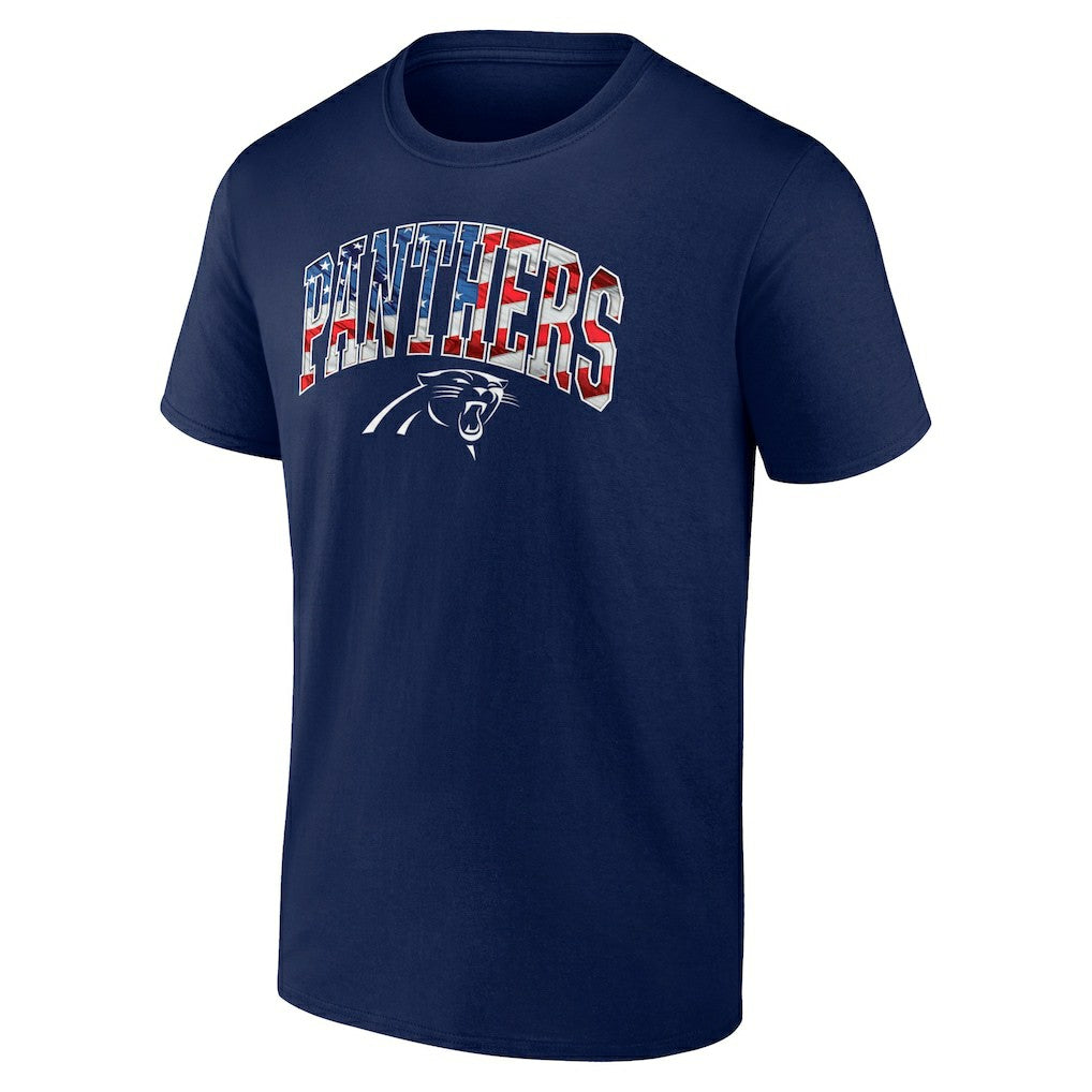 Carolina Panthers Banner Wave Logo T-Shirt - Navy outlet