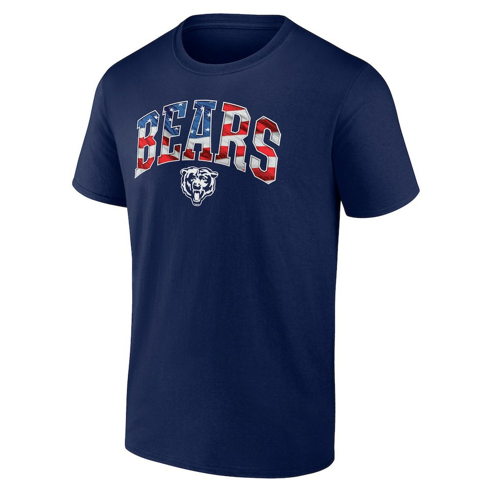 Chicago Bears Banner Wave Logo T-Shirt - Navy online